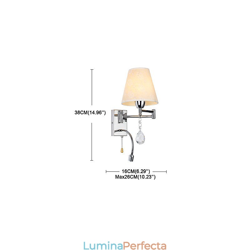 Lampă de Perete pentru Dormitor Lampă de Lectură Lampă din Tesatura