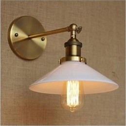 Modern, contemporan, retro, alamă antică, caracteristică pentru iluminat ambiental de perete în stil mini