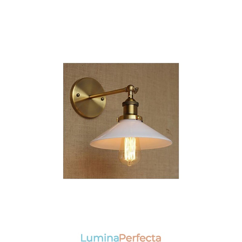 Modern, contemporan, retro, alamă antică, caracteristică pentru iluminat ambiental de perete în stil mini