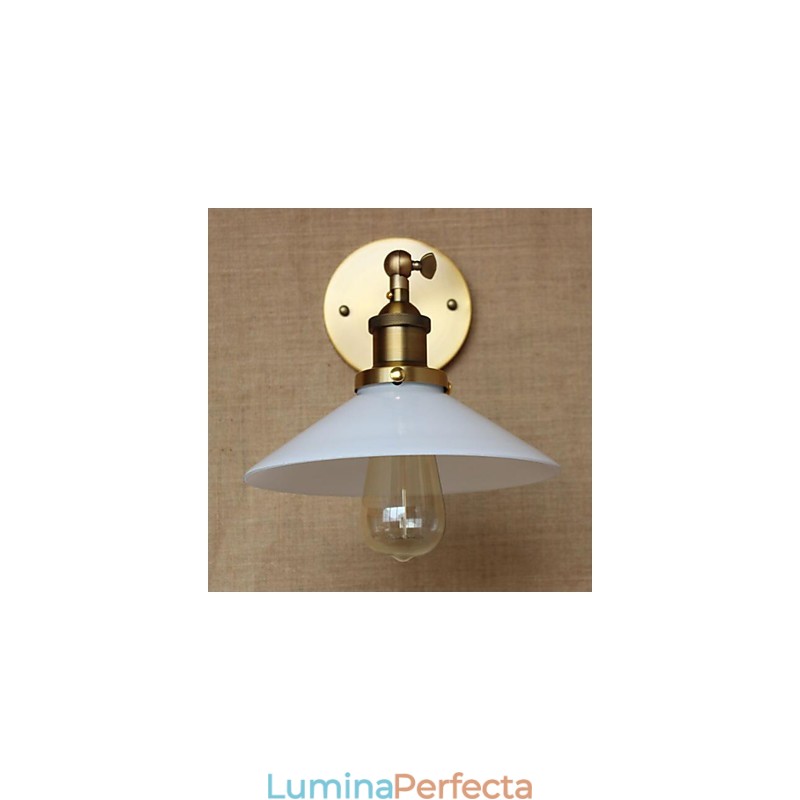 Modern, contemporan, retro, alamă antică, caracteristică pentru iluminat ambiental de perete în stil mini