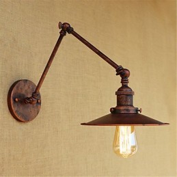 Caracteristică de pictură retro rustic Lodge Country pentru leagăn de lumină ambientală cu braț balansoar în stil mini