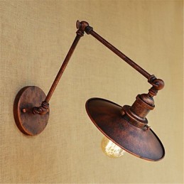 Caracteristică de pictură retro rustic Lodge Country pentru leagăn de lumină ambientală cu braț balansoar în stil mini