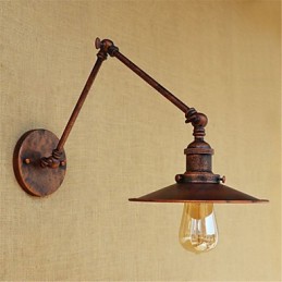 Caracteristică de pictură retro rustic Lodge Country pentru leagăn de lumină ambientală cu braț balansoar în stil mini