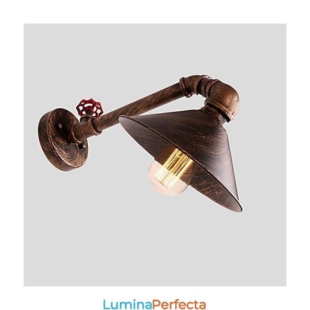 Aplice de perete cu țeavă de apă în stil industrial retro, creativ, țară, metal, restaurant, cafenele, baruri, aplice de perete pentru masă Aplice de perete cu țeavă de apă în stil industrial retro, creativ, țară, metal, restaurant, cafenele, baruri, aplice de perete pentru masă