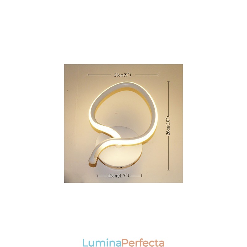 Lampă de perete modernă, minimalistă, noptieră, lampă de coridor, iluminat din aluminiu