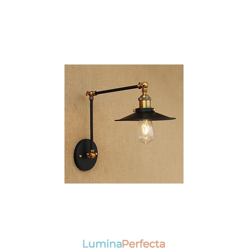 Lampă de perete din alamă, de epocă, industrială, de perete, iluminat pentru casă, decor interior, aplice de perete