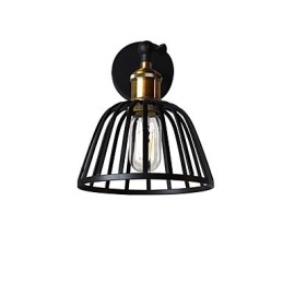 Aplică de perete din oțel vopsit ușor Dumb Black American Coffee Decoration Lumină de perete retro Lampă cu sabie de lumină pe perete