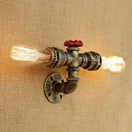 Caracteristică de pictură retro country pentru stil mini aplice de perete cu lumină ambientală