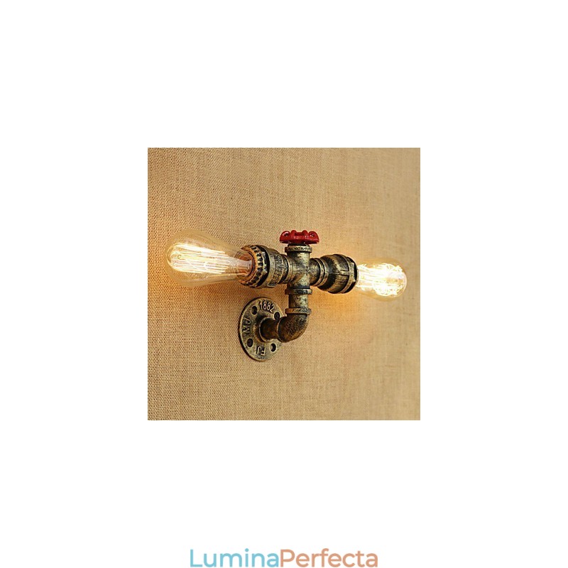 Caracteristică de pictură retro country pentru stil mini aplice de perete cu lumină ambientală