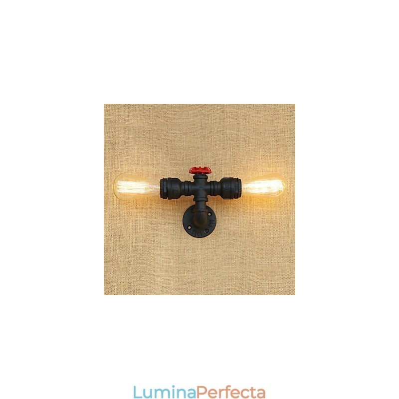 Caracteristică de pictură retro country pentru stil mini aplice de perete cu lumină ambientală