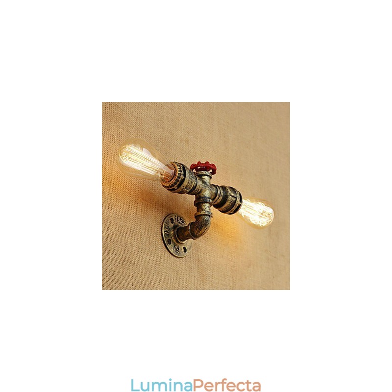 Caracteristică de pictură retro country pentru stil mini aplice de perete cu lumină ambientală
