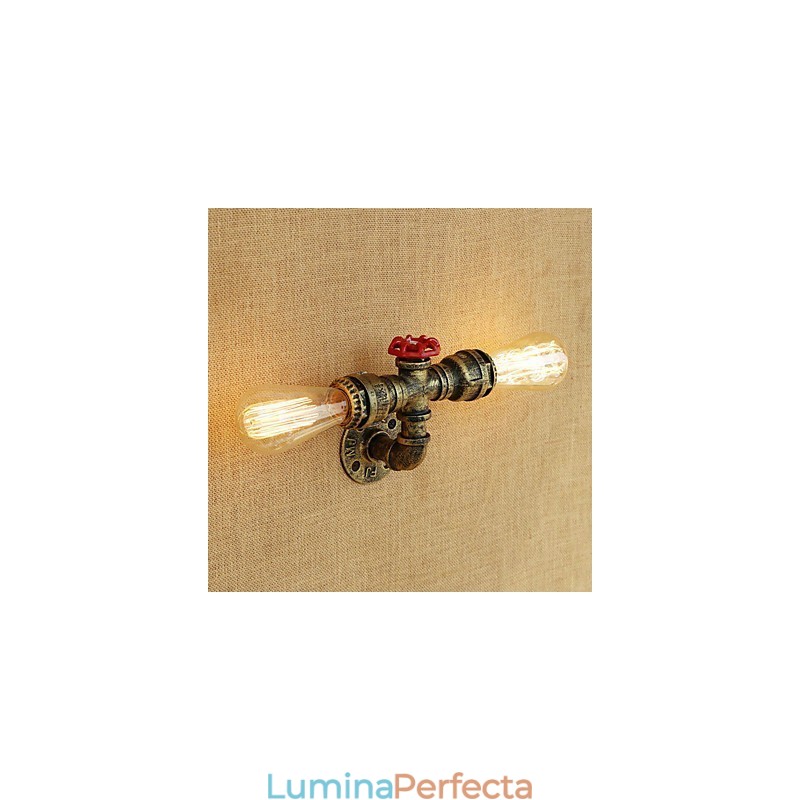 Caracteristică de pictură retro country pentru stil mini aplice de perete cu lumină ambientală