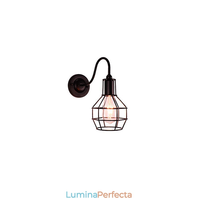 Aplice Aplice Perete Perete Fier Lampă Dumb Neagră Lampă Sabie De Perete Pe Perete