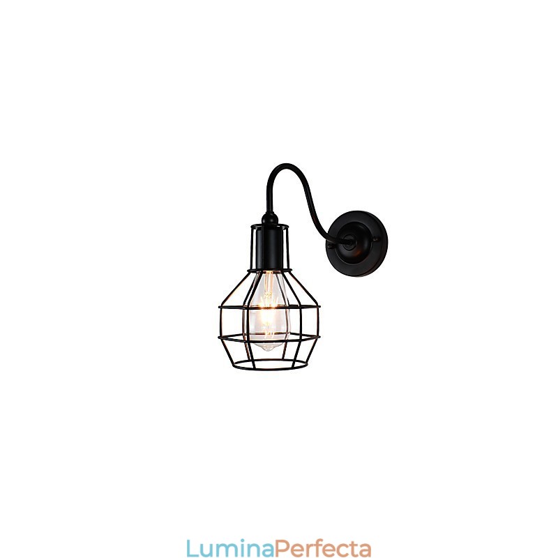 Aplice Aplice Perete Perete Fier Lampă Dumb Neagră Lampă Sabie De Perete Pe Perete