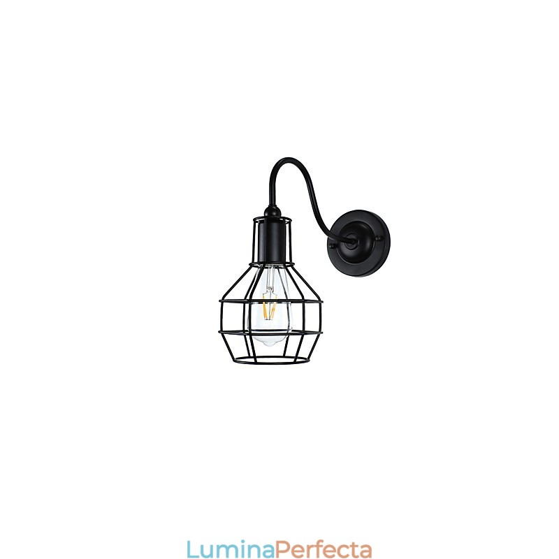 Aplice Aplice Perete Perete Fier Lampă Dumb Neagră Lampă Sabie De Perete Pe Perete