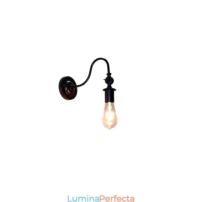 Light Buzz Wall Iron Lampă de perete Dumb Black Lightsaber Lamp On Wall