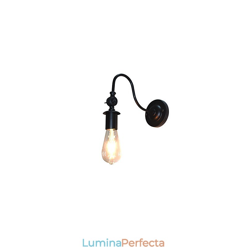 Light Buzz Wall Iron Lampă de perete Dumb Black Lightsaber Lamp On Wall
