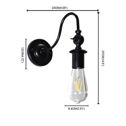 Light Buzz Wall Iron Lampă de perete Dumb Black Lightsaber Lamp On Wall