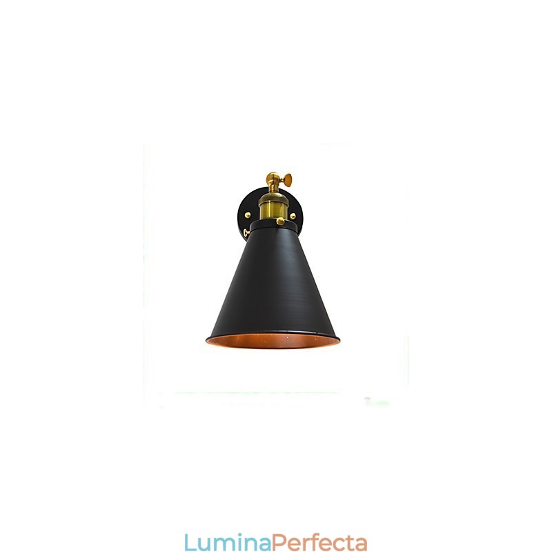 Light Buzz Paint Lampă de perete din fier cu un singur perete Lampă cu sabie laser neagră pe perete
