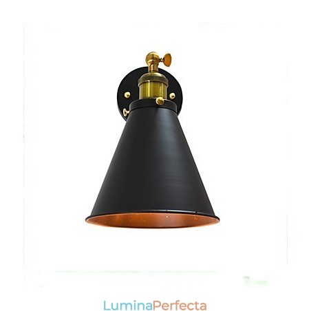 Light Buzz Paint Lampă de perete din fier cu un singur perete Lampă cu sabie laser neagră pe perete