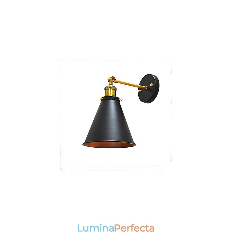 Light Buzz Paint Lampă de perete din fier cu un singur perete Lampă cu sabie laser neagră pe perete