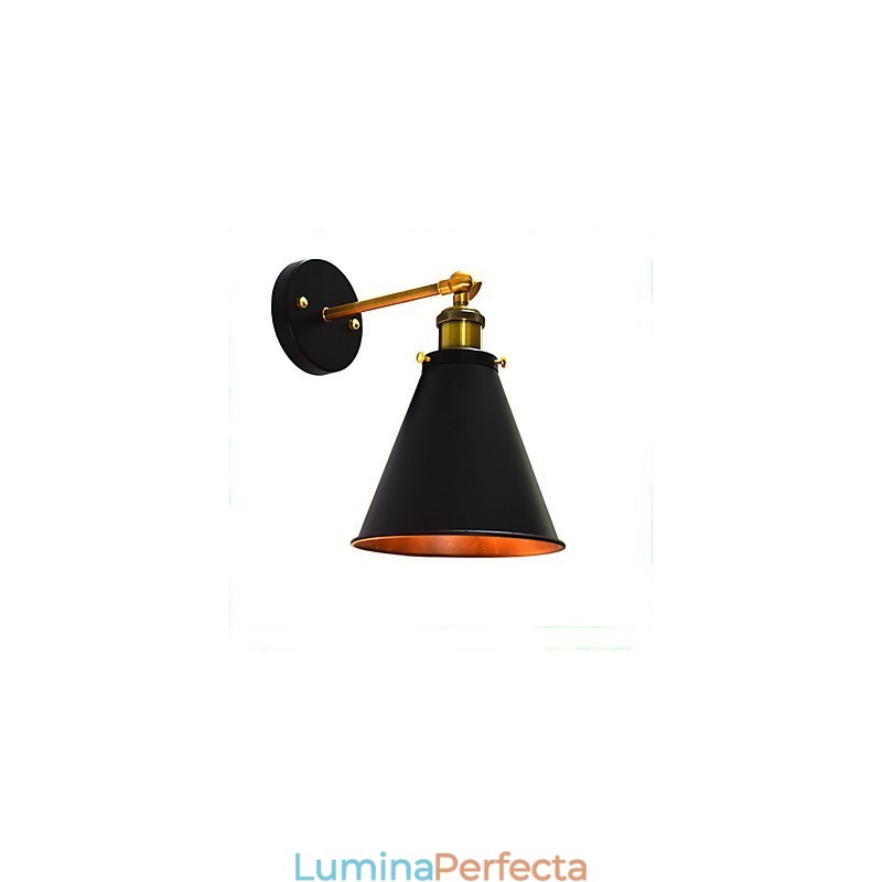 Light Buzz Paint Lampă de perete din fier cu un singur perete Lampă cu sabie laser neagră pe perete