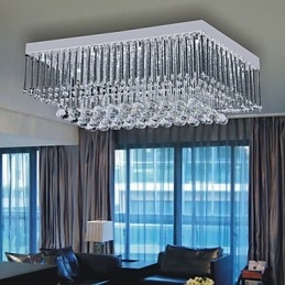 Plafoniera artistică cu design cu margele de cristal