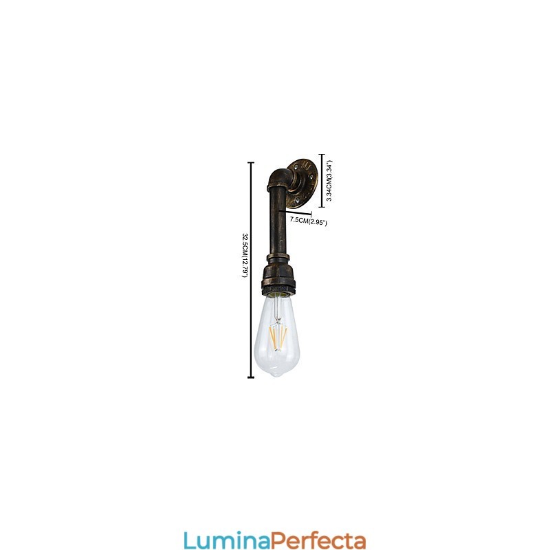 Rustic Lodge Tradițional Clasic Vechi Alamă Caracteristică pentru lumină ambientală Aplique de perete