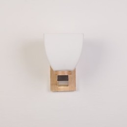 Lampă de perete simplă Lampă de birou de noptieră cu abajur din sticlă și lemn masiv pentru dormitor, comodă, sufragerie, cameră bebeluș, cămin colegiu, măsuță de cafea, bibliotecă