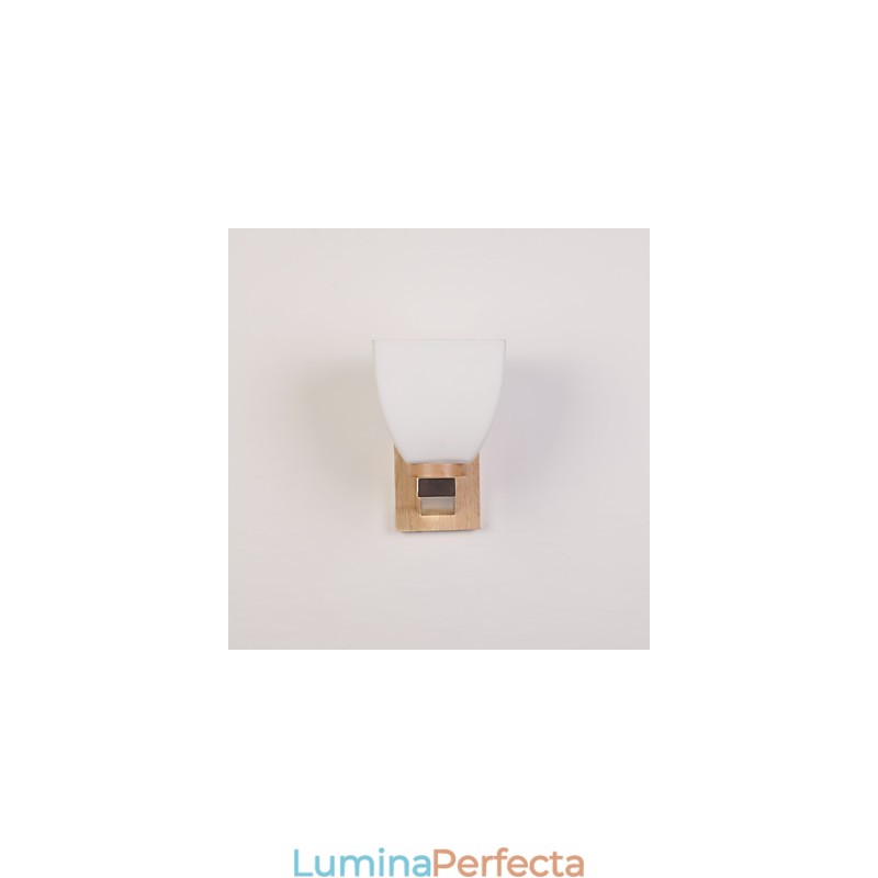 Lampă de perete simplă Lampă de birou de noptieră cu abajur din sticlă și lemn masiv pentru dormitor, comodă, sufragerie, cameră bebeluș, cămin colegiu, măsuță de cafea, bibliotecă