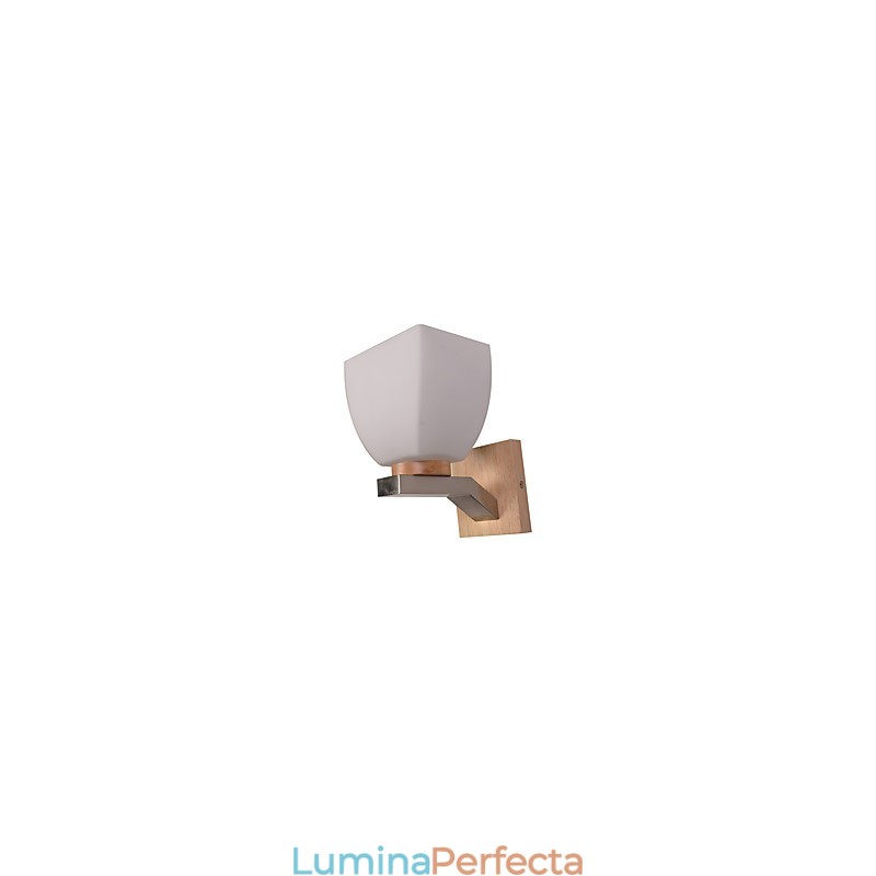 Lampă de perete simplă Lampă de birou de noptieră cu abajur din sticlă și lemn masiv pentru dormitor, comodă, sufragerie, cameră bebeluș, cămin colegiu, măsuță de cafea, bibliotecă