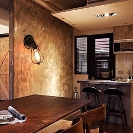 Aplic de perete vintage Applique industrială de perete cu sârmă metalică neagră