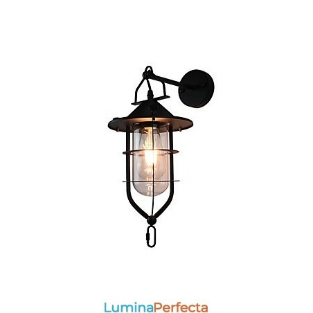 Aplică de perete din oțel vopsit ușor Dumb Black American Coffee Decoration Lampă de perete retro cu sabie de lumină pe perete Aplică de perete din oțel vopsit ușor Dumb Black American Coffee Decoration Lampă de perete retro cu sabie de lumină pe perete