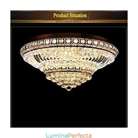 Plafoniera modernă de lux din cristal Absorb Dom Light Diametru 60CM