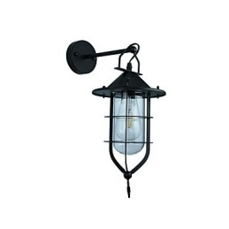 Aplică de perete din oțel vopsit ușor Dumb Black American Coffee Decoration Lampă de perete retro cu sabie de lumină pe perete