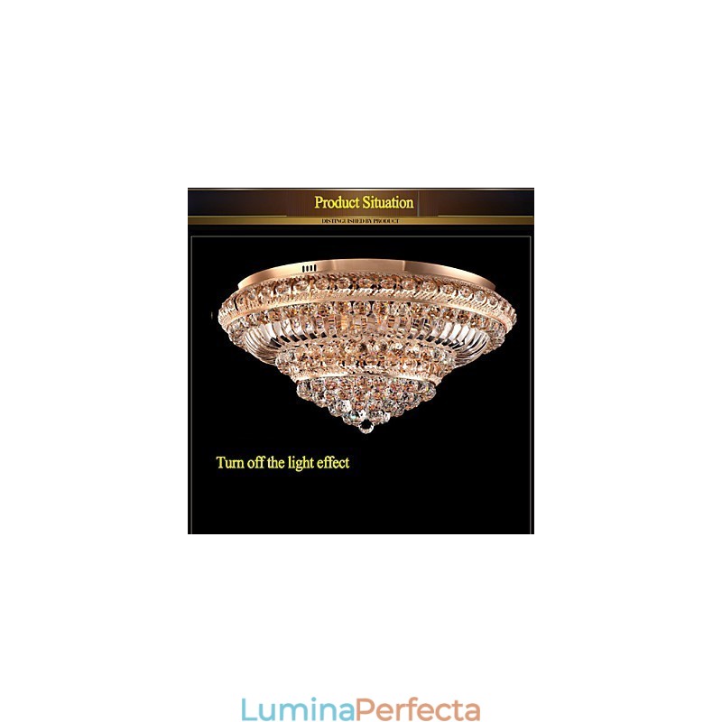 Plafoniera modernă de lux din cristal Absorb Dom Light Diametru 60CM