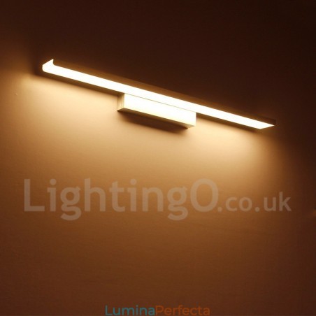 Lampă IPMirror Lumini pentru baie Materiale din aluminiu și aplice de perete din acril Iluminat machiaj Lampă IPMirror Lumini pentru baie Materiale din aluminiu și aplice de perete din acril Iluminat machiaj