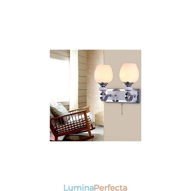Caracteristică modernă și contemporană de placă electrică pentru protecția ochilor cu brațul oscilant Lumină ambientală Aplice de perete Lampă de perete
