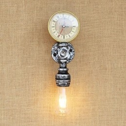 Caracteristică de pictură retro rustică simplă pentru aplice de perete cu lumină ambientală în stil mini