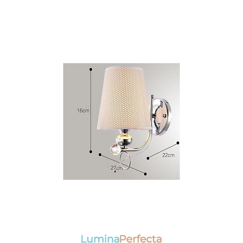 Aplice de perete cu lumini în sus cu electroplacare, modernă, contemporană