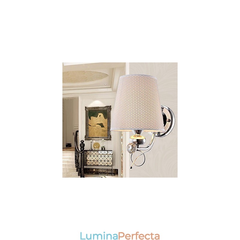 Aplice de perete cu lumini în sus cu electroplacare, modernă, contemporană