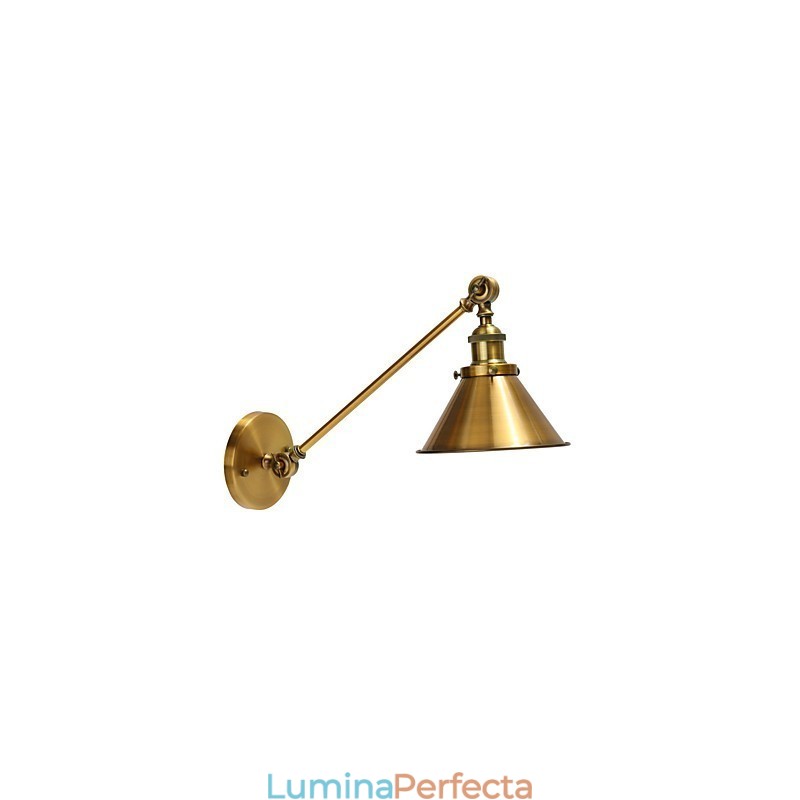 Applique de perete din metal de epocă, montată în lumină retro industrială, abajur de lampă, corpuri de iluminat de noapte reglabile