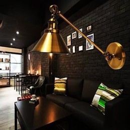 Applique de perete din metal de epocă, montată în lumină retro industrială, abajur de lampă, corpuri de iluminat de noapte reglabile