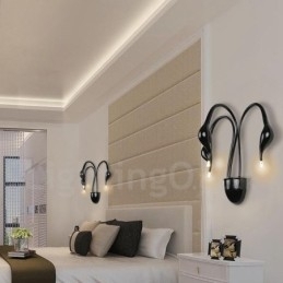 Cap de lebădă Modern Contemporan Multi culori Lumină ambientală Aplice de perete Aplice