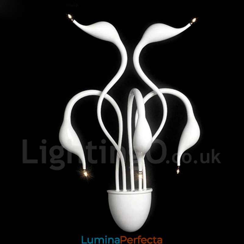 Cap de lebădă Modern Contemporan Multi culori Lumină ambientală Aplice de perete Aplice