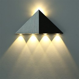 Lampă de perete triunghiulară modernă, hol interior, sus în jos, lampă de perete, iluminat decorativ din aluminiu, pentru studio, restaurant