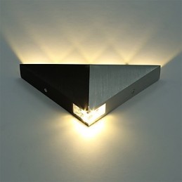 Lampă de perete triunghiulară modernă, hol interior, sus în jos, lampă de perete, iluminat decorativ din aluminiu, pentru studio, restaurant