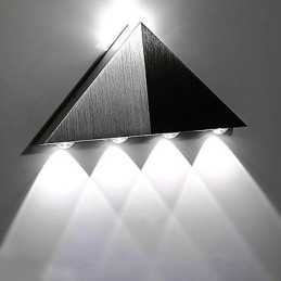 Lampă de perete triunghiulară modernă, hol interior, sus în jos, lampă de perete, iluminat decorativ din aluminiu, pentru studio, restaurant