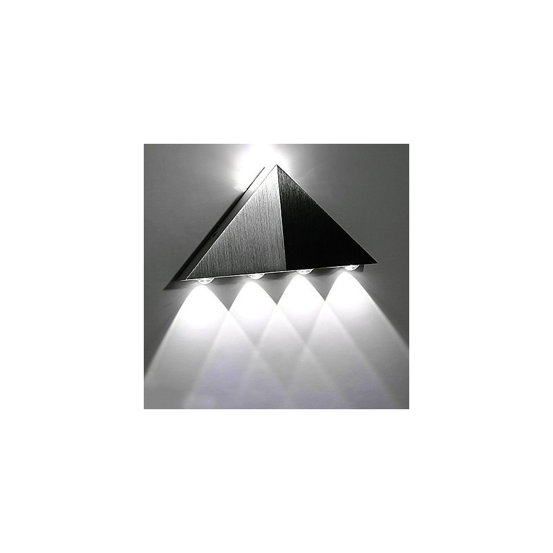 Lampă de perete triunghiulară modernă, hol interior, sus în jos, lampă de perete, iluminat decorativ din aluminiu, pentru studio, restaurant