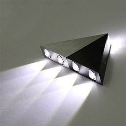 Lampă de perete triunghiulară modernă, hol interior, sus în jos, lampă de perete, iluminat decorativ din aluminiu, pentru studio, restaurant